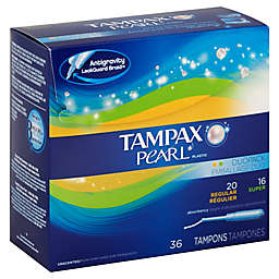 Tampax Pearl 36-Count Unscented Regular/Super Tampon Combo Pack
