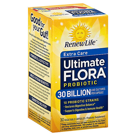 Alternate image 1 for Renew Life® Ultimate Flora™ 30 Billion 30-Count Extra Care Daily Probiotic Capsules