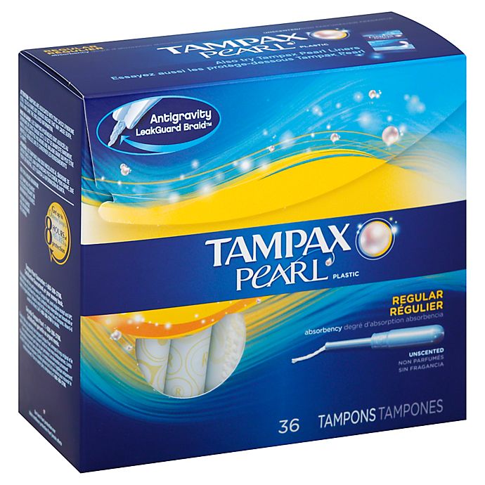 Tampax Pearl 36-Count Regular Unscented Tampons | Bed Bath & Beyond