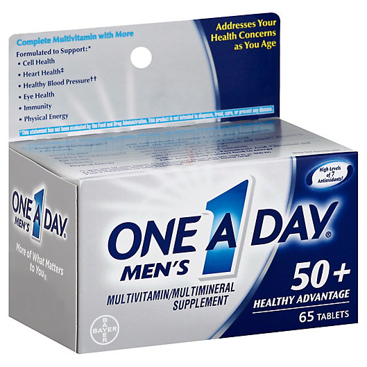Alternate image 1 for One A Day® Men's 50+ Healthy Advantage 65-Count Multivitamin/Multimineral Tablet