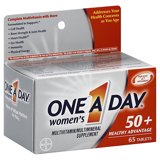 Alternate image 1 for One A Day® Women's 50+ Healthy Advantage 65-Count Multivitamin/Multimineral Tablet