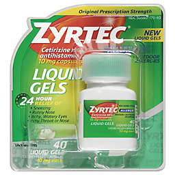 Zyrtec Allergy 40-Count 10 mg Liquid Gel Caps