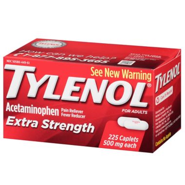 Tylenol&reg; Extra Strength 225-Count Caplets. View a larger version of this product image.