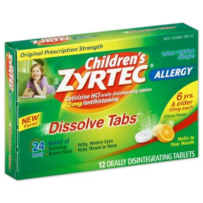 Zyrtec&reg; Antihistamine 12-Count Oral Dissolve Tabs