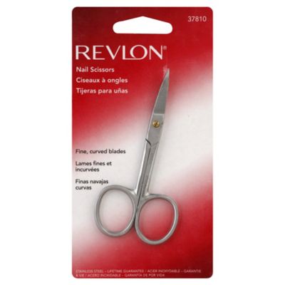 fine curved nail scissors