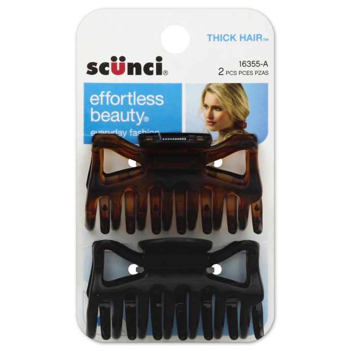 Scunci 2 Pack Thick Hair Jaw Clip Bed Bath Beyond