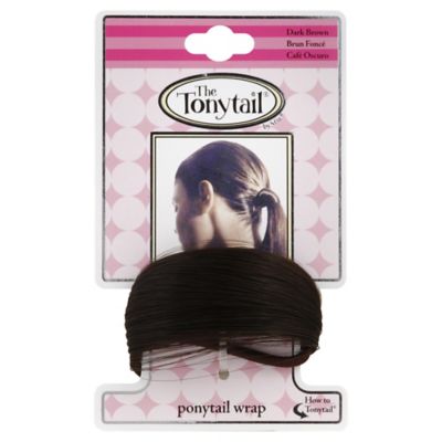 The Tonytail Ponytail Wrap in Dark Brown