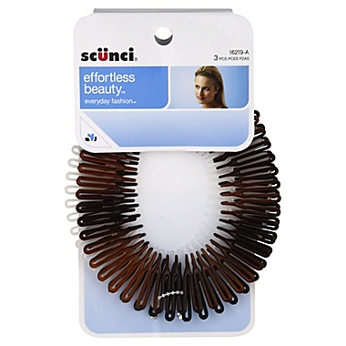 Scunci&reg; Effortless Beauty 3-Count Stretch Hair Comb. View a larger version of this product image.