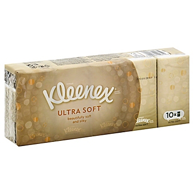 Kleenex&reg; 10-Pack 9-Count Pocket Pack Ultra-Soft Tissues. View a larger version of this product image.