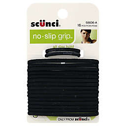Scunci® 16-Count No-Slip Hair Elastics in Black
