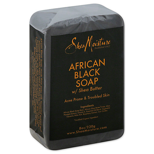 Alternate image 1 for SheaMoisture® African Black Soap 8 oz. Soap Bar with Shea Butter