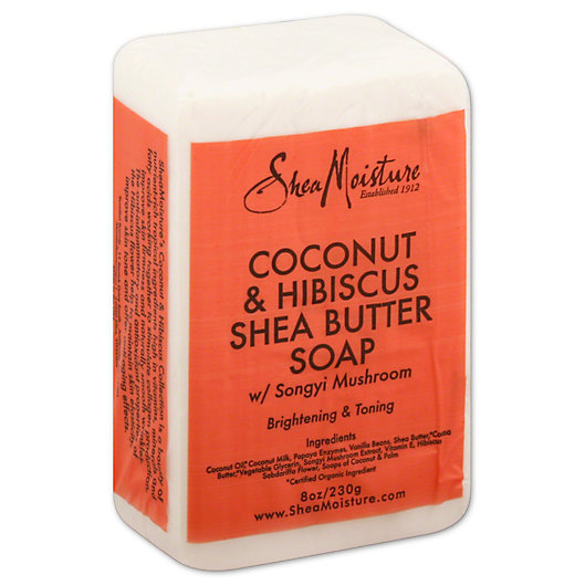 Alternate image 1 for SheaMoisture® Coconut & Hibiscus Shea Butter Soap 8 oz. Bar Soap with Songyi Mushroom