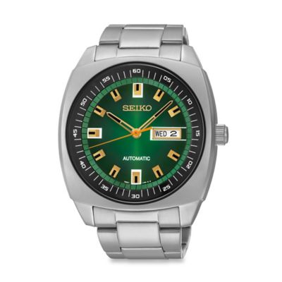 men's automatic stainless steel bracelet watch 44mm snkm97