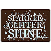 Bungalow Flooring Sparkle Glitter Shine 18-Inch x 27-Inch Floor Mat