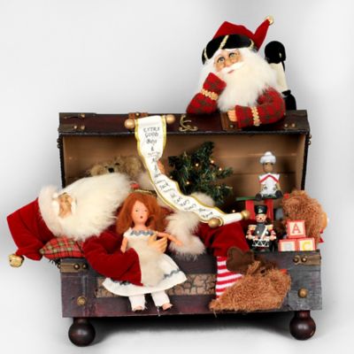 Karen Didion Originals Lighted Trunk Santa | buybuy BABY