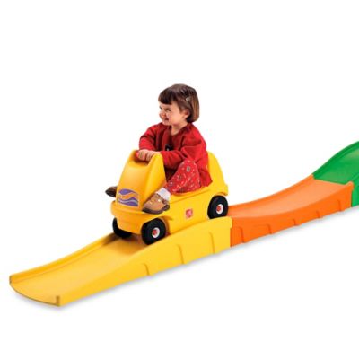 children's roller coaster slide and car