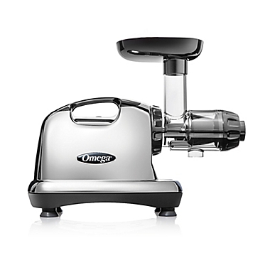 Omega&reg; Model J8006 Nutrition Center HD Juicer in Chrome/Black. View a larger version of this product image.