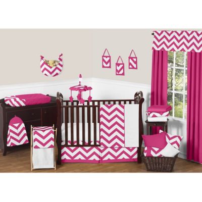 chevron crib set