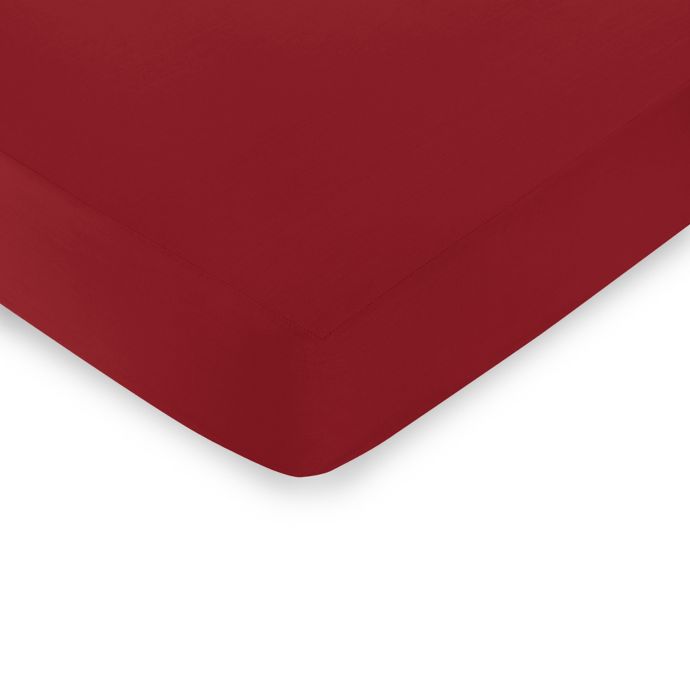 Sweet Jojo Designs Trellis Solid Fitted Crib Sheet In Red Buybuy