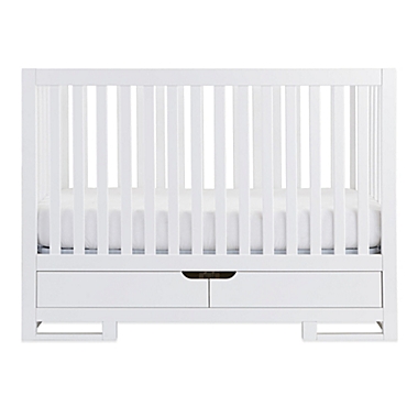 Pure White Karla DuBois Baby Oslo Convertible Crib with Drawer 