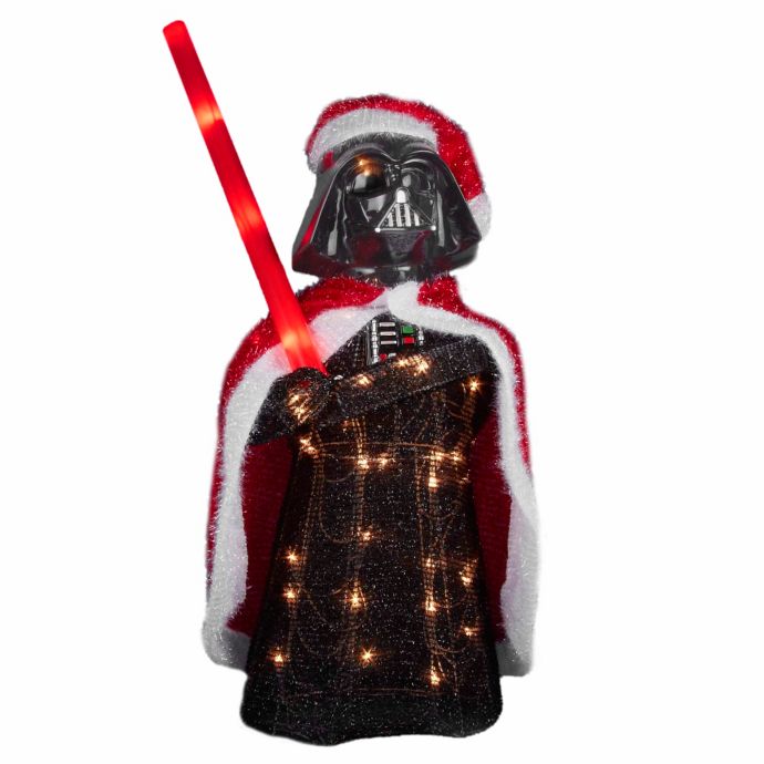 Star Wars 28 Inch Pre Lit 3d Darth Vader Lawn Decoration Bed