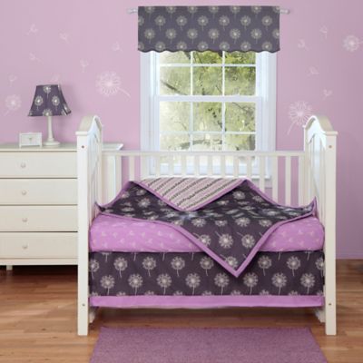 dark purple crib bedding