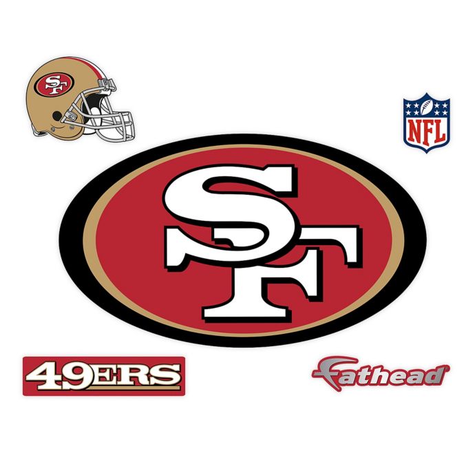 Fathead Nfl San Francisco 49ers Logo Wall Graphic Bed Bath Beyond