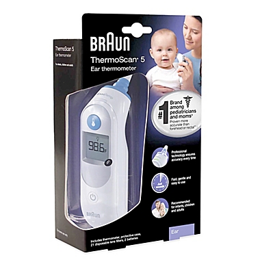 Braun&reg; ThermoScan&reg; Electronic Ear Thermometer. View a larger version of this product image.