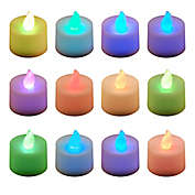 LED Battery Operated Tealight Candles in Changing Colors (12 Count)