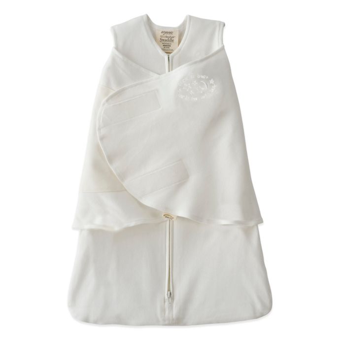 HALO® SleepSack® Newborn Organic Cotton Swaddle in Cream Bed Bath and