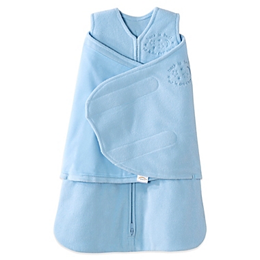 HALO&reg; SleepSack&reg; Newborn Micro-Fleece Swaddle in Blue. View a larger version of this product image.