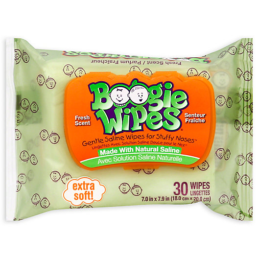 Alternate image 1 for Boogie Wipes® 30-Count Saline Wipes in Fresh Scent