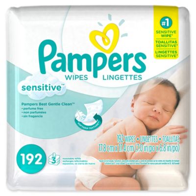 new baby sensitive pampers wipes