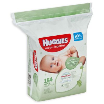 Huggies&reg; Natural Care 184-Count Unscented Baby Wipes