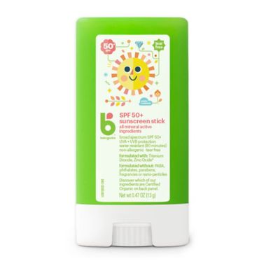 Babyganics&reg; 0.47 oz. 50+ SPF Pure Mineral Sunscreen Stick. View a larger version of this product image.