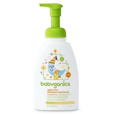 Babyganics&reg; 16 oz. Night Time Shampoo + Body Wash in Orange Blossom. View a larger version of this product image.