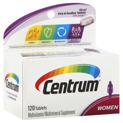 Centrum&reg; Ultra 120-Count Multivitamin and Multimineral Supplement Tablets for Women