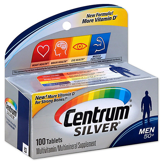 Alternate image 1 for Centrum® Silver® 100-Count Men 50+ Multivitamin/Multimineral Supplement Tablets