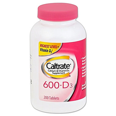 Caltrate&reg; 600+D 200-Count Calcium Supplement Tablets. View a larger version of this product image.