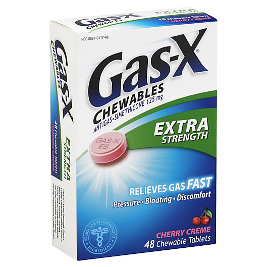 Alternate image 1 for Gas-X® Chewables 48-Count Extra Strength Anti-Gas Tablets in Cherry Crème