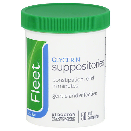 Alternate image 1 for Fleet 50-Count Adult Glycerin Suppositories