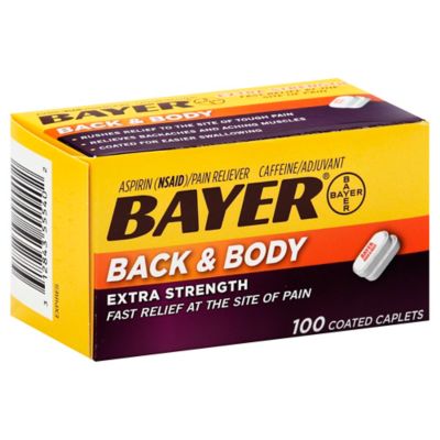 Bayer&reg; Back & Body Extra Strength Pain Reliever 100-Count Coated Caplets