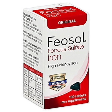 Feosol Original 120-Count Iron Tablets. View a larger version of this product image.