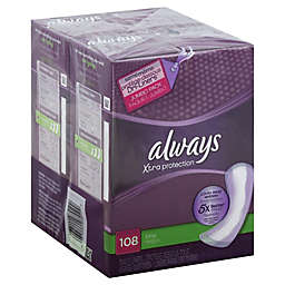 Always Dri-Liners 108-Count Long Unscented Pantiliner