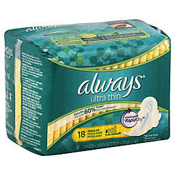 Always® Ultra Thin Flexi-Wings 18-Count Regular Pads