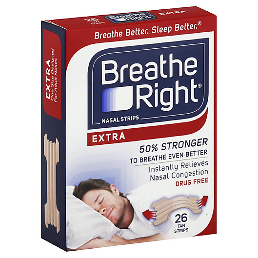 Alternate image 1 for Breathe Right® Extra 26-Count Tan Nasal Strips