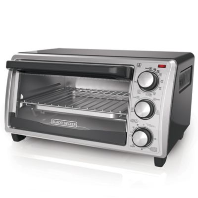Black &amp; Decker&trade; 4-Slice Toaster Oven in Grey