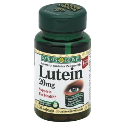 Nature&#39;s Bounty 30-Count Lutein 20 mg Softgels