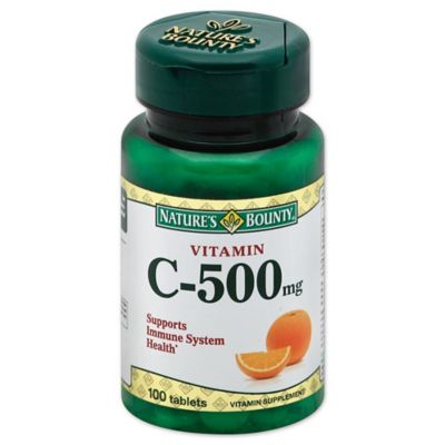 Nature&#39;s Bounty 100-Count Pure Vitamin C-500 mg Tablets