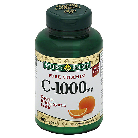 Alternate image 1 for Nature's Bounty 100-Count Pure Vitamin C-1000 mg Caplets